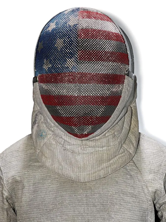 Fencing mask and head scarf