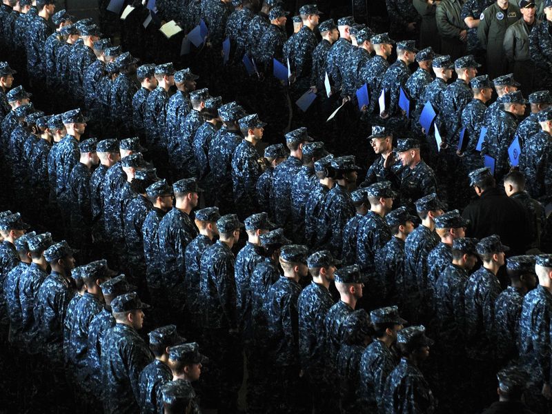 Rejoice, the U.S. Navy Scraps Its Awful 'Blueberry' Uniforms