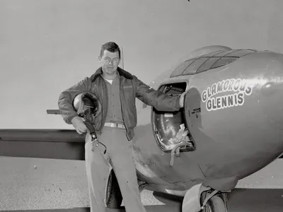 Chuck Yeager with Bell X-1.
