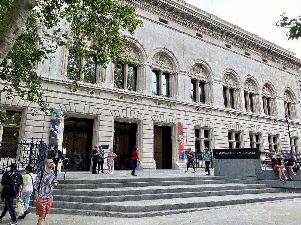 Exterior of National Portrait Gallery in London