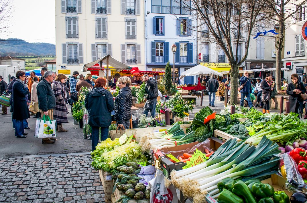 Traditional French market