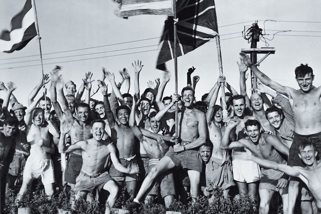 men in Japanese prison camp Navy was liberating