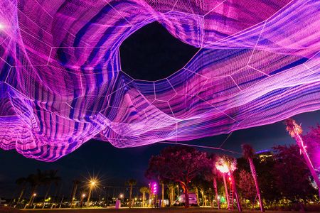 Bending Arc by Janet Echelman