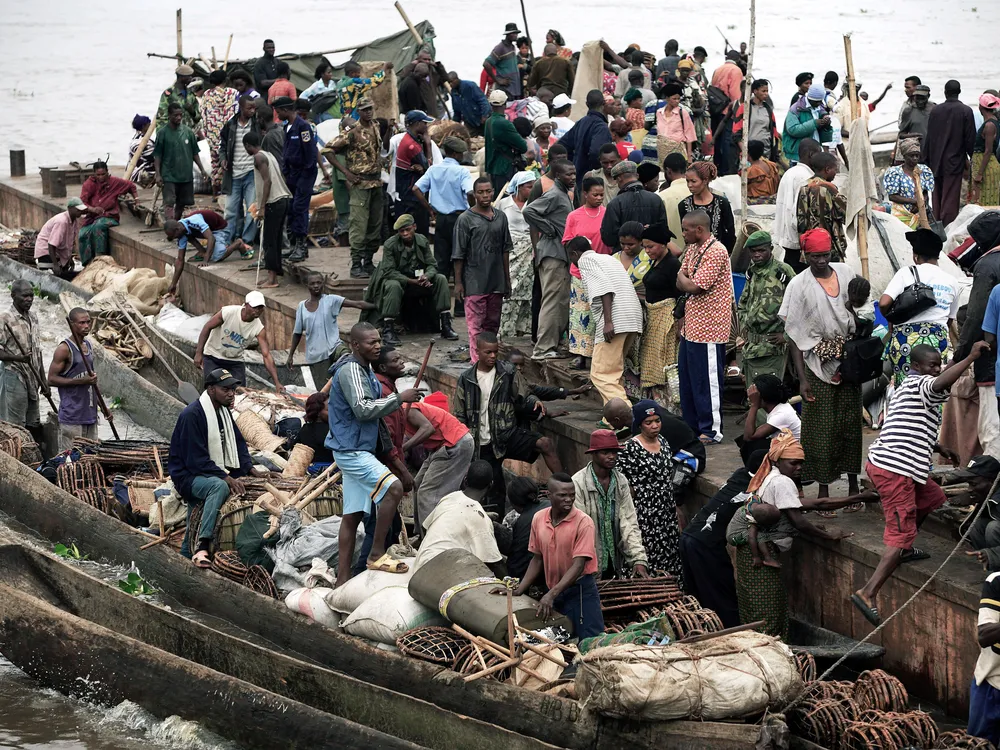 boat on Congo