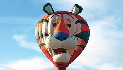 Tony the Tiger hot air balloon
