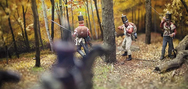 A diorama at the River Raisin