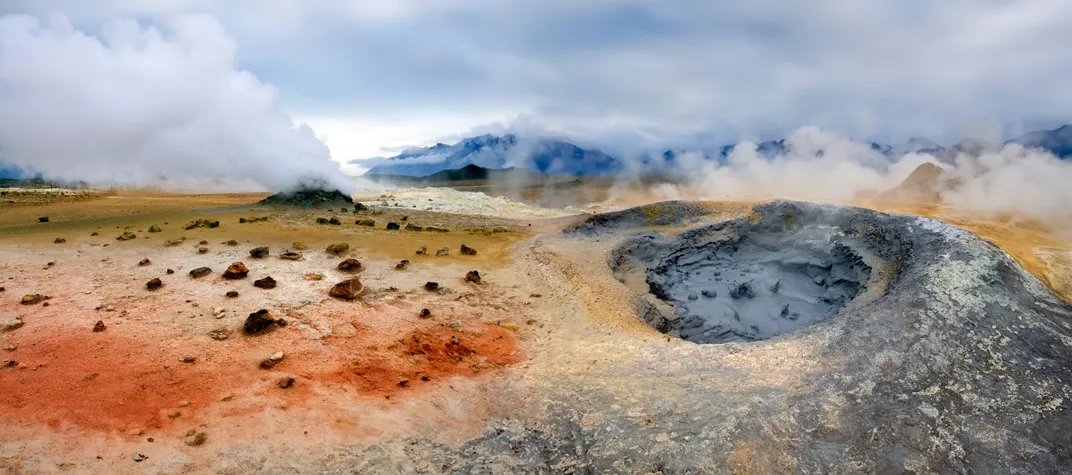 Fumaroles at Namaskard, near Lake Myvtn