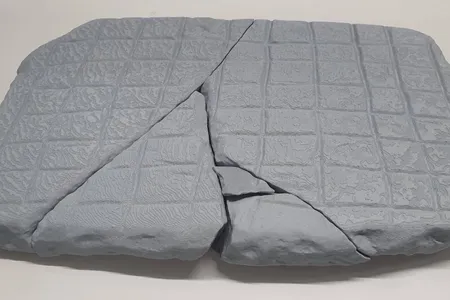 The 3D-printed board based on scans of the original game board discovered at Vindolanda