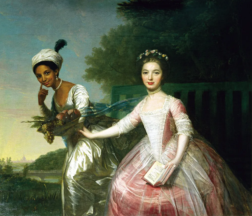 A portrait of Dido Elizabeth Belle (left) and her cousin (right)