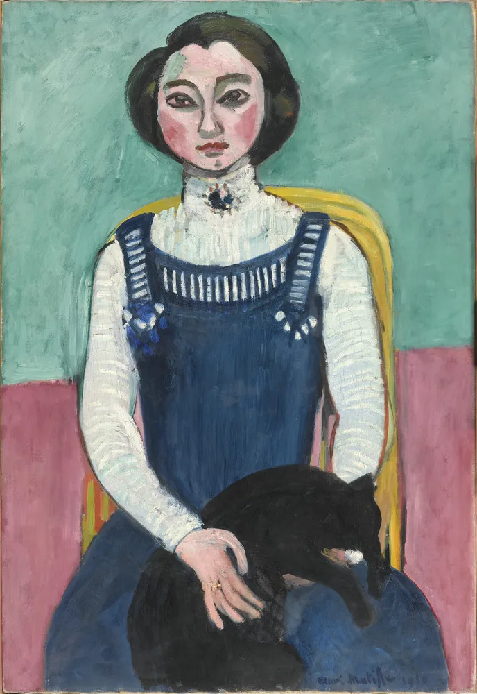 Marguerite With a Black Cat