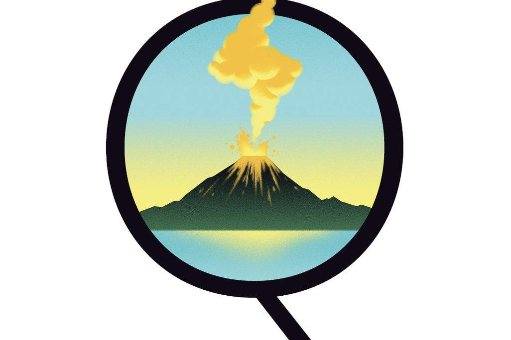 Volcano illustration