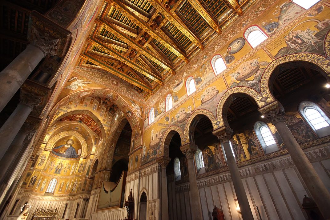 The renowned cathedral at Monreale