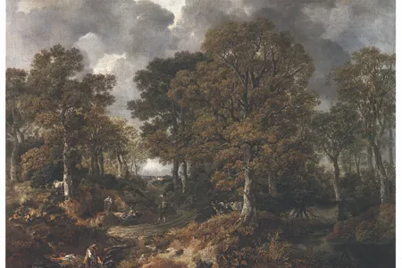 Among the sketches found was a study by Gainsborough for his 1748 painting "Cornard Wood," which depicts a forest scene near his hometown of Sudbury.