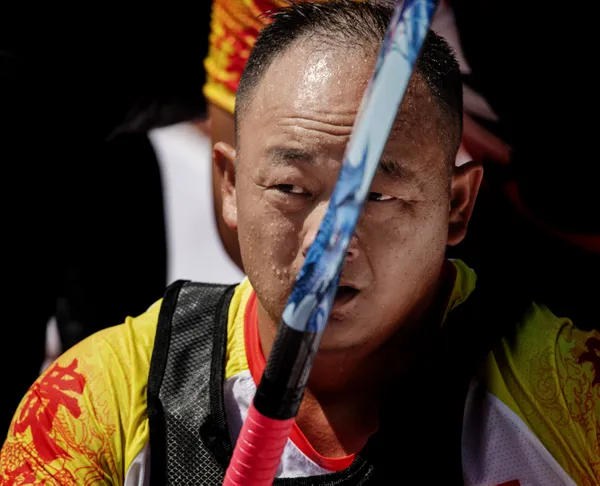 Rowers in a dragon boat thumbnail