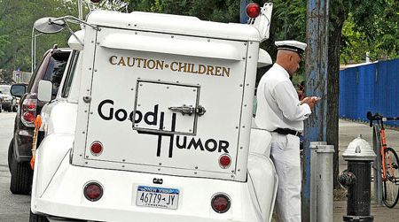 Most of your neighborhood ice cream vendors peaceably sell frozen treats. Good Humor Man.