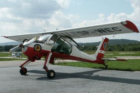 Is every airplane beautiful? Get real. (Read more about the knock-kneed PZL-104 Wilga, below.)