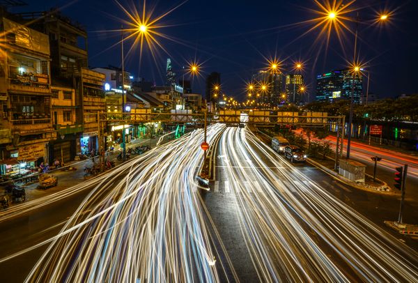 Saigon traffic at night thumbnail