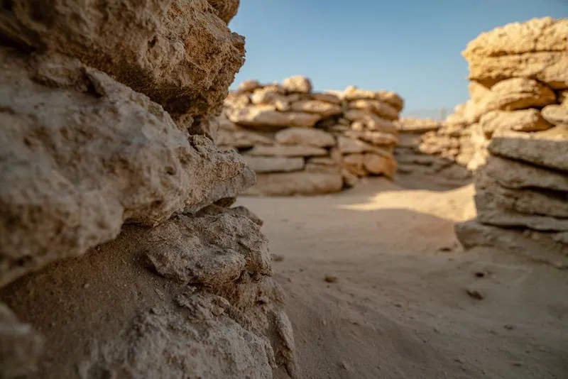 8,500-year-old stone walls in the UAE
