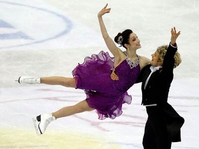 Meryl Davis and Charlie White of the U.S. perform during the ice dance free dance at the ISU World Figure Skating Championships in Nice, France, on March 29, 2012. 
