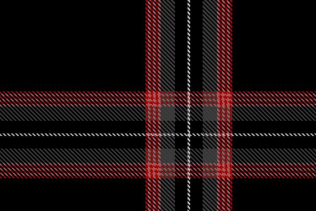 Black, red and grey tartan