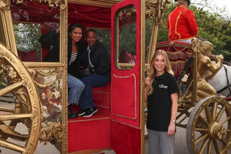 The carriage is designed to resemble the one that Charles III will ride in.