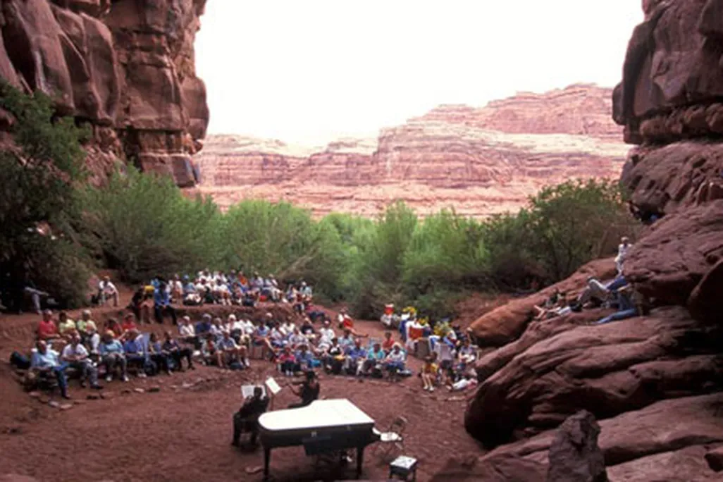 View from the back of the grotto