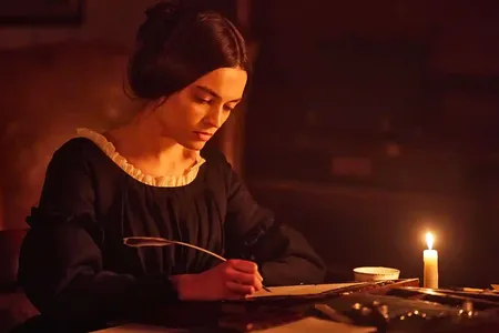 Emma Mackey as Emily Bront&euml; in&nbsp;Emily, a new film from&nbsp;Frances O&#39;Connor