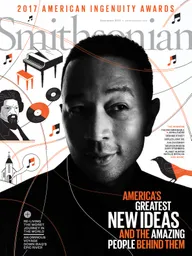 Cover of Smithsonian magazine issue from December 2017