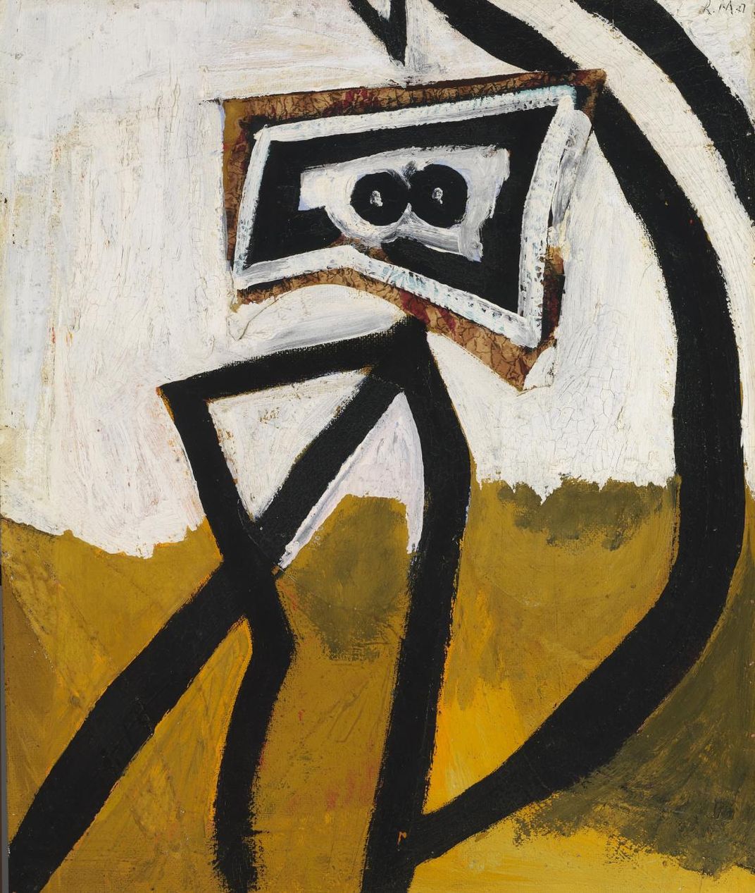 A painting of a figure