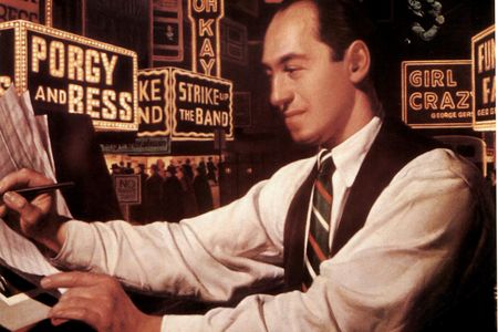 Composer and pianist George Gershwin, whose 1924 composition "Rhapsody in Blue" entered the public domain on January 1, 2020