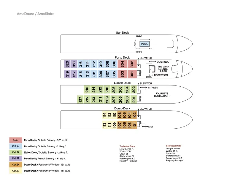 AmaSintra deck plan image
