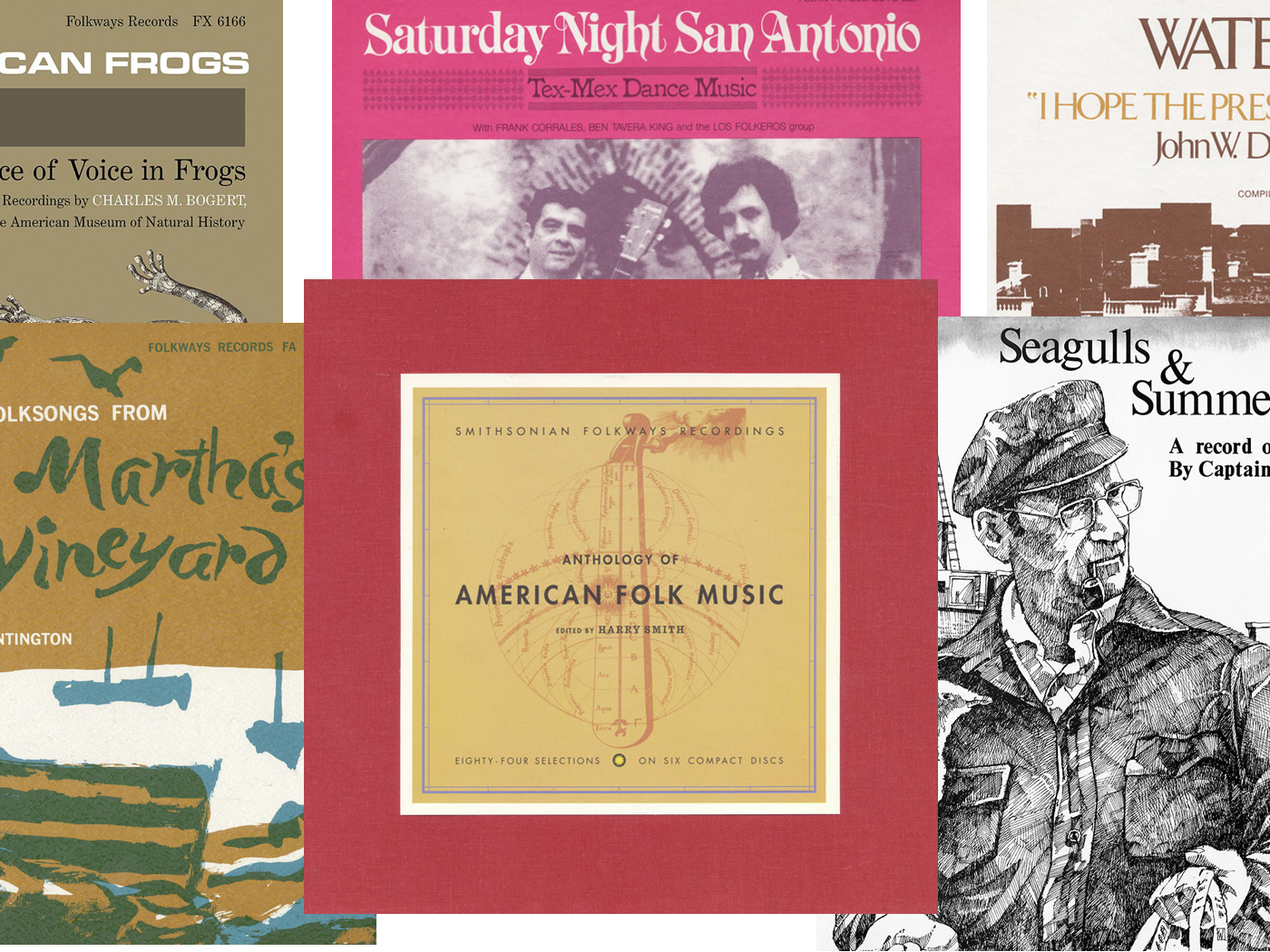 A selection of Smithsonian Folkways Records titles