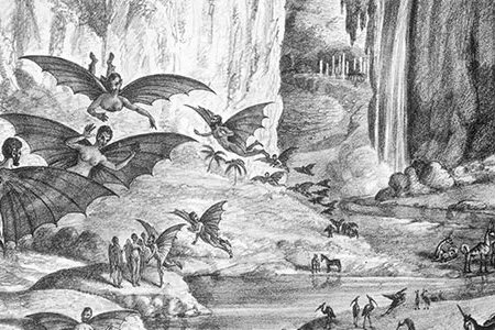 Improved telescope technology, the New York Sun reported, allowed an astronomer to see fantastic lunar life-forms.