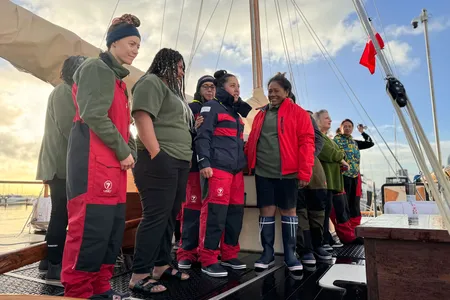 The Hinemoana Halo Waka Moana Initiative recruited 12 crew members from the Cook Islands, New Zealand, Samoa and Tonga.