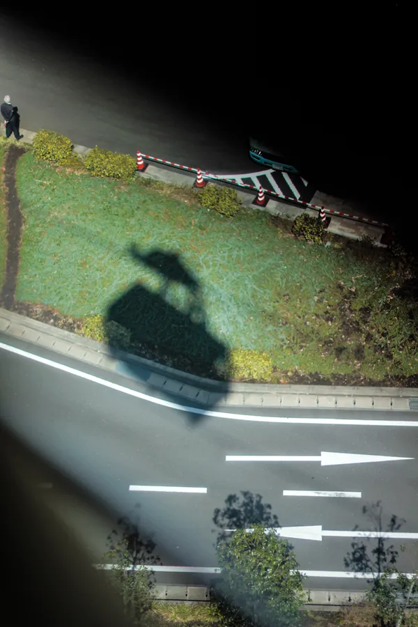 A shadow of a lift from the Atami Castle. thumbnail