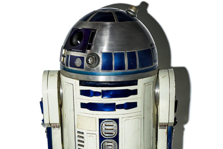 R2-D2 droid costume featured in the movie 