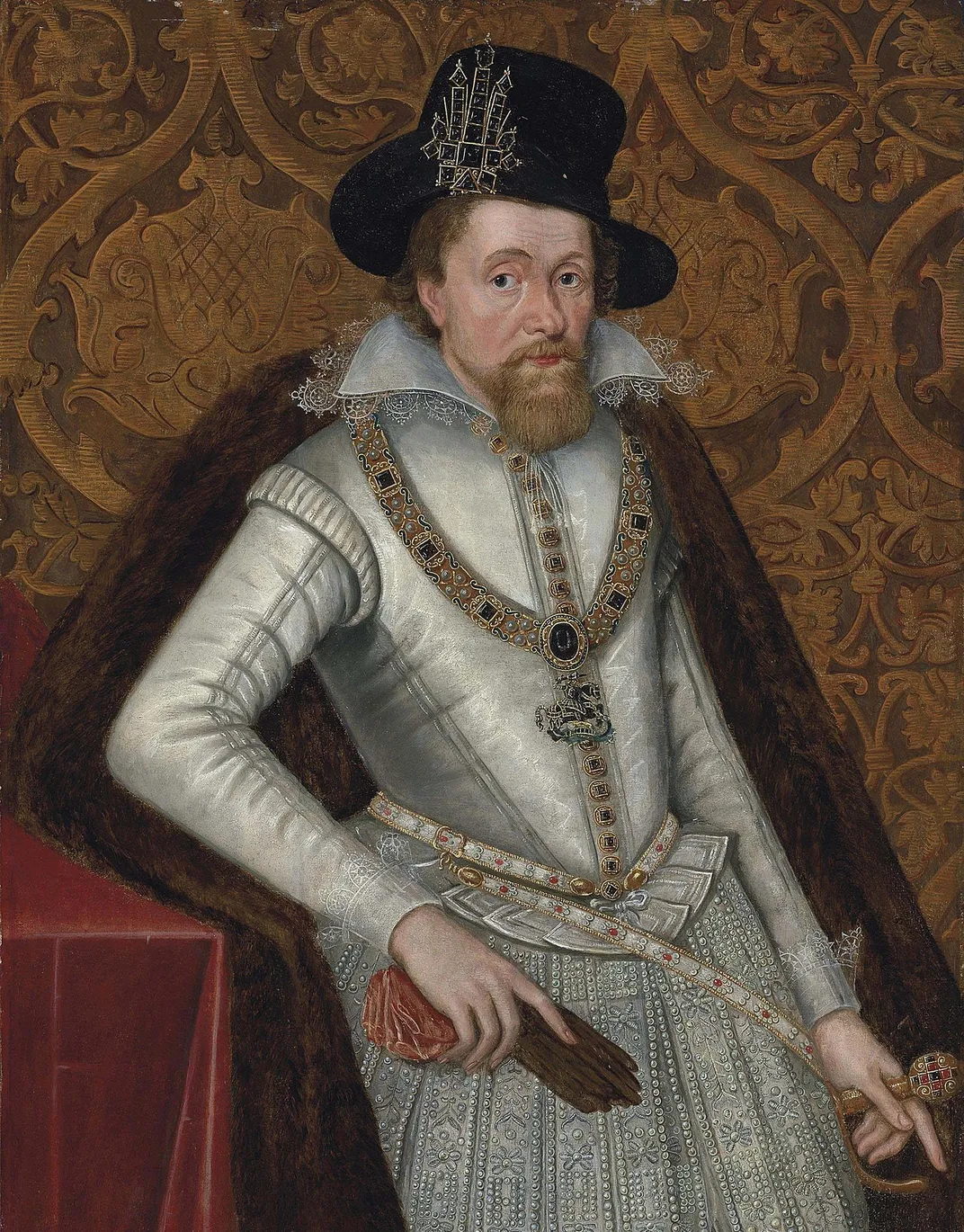 A portrait of James by John de Critz