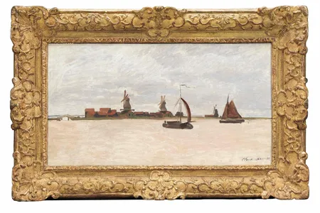 The thieves attempted to steal De Voorzaan en de Westerhem, an 1871 painting by Claude Monet.