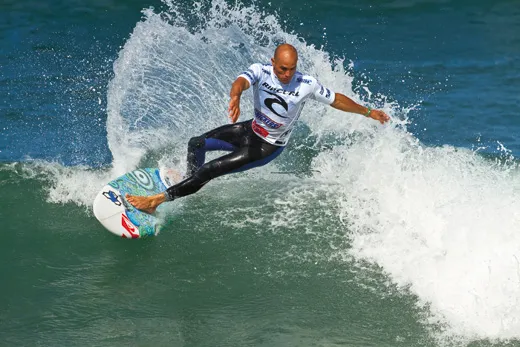 Kelly Slater of Cocoa Beach, Florida most famous surfer in the world