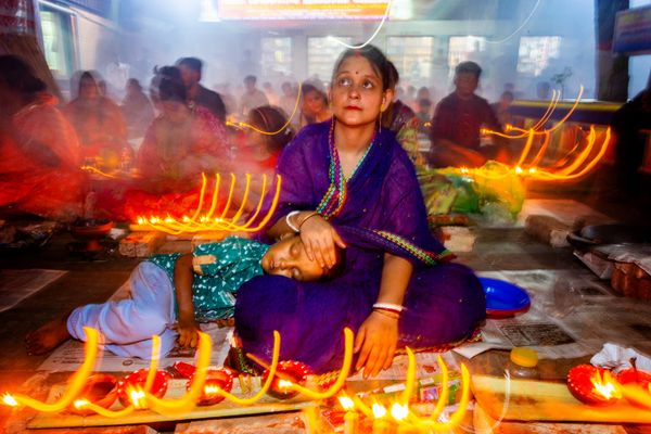 Celebrating Traditional Rakher upobas festival in Bangladesh. thumbnail