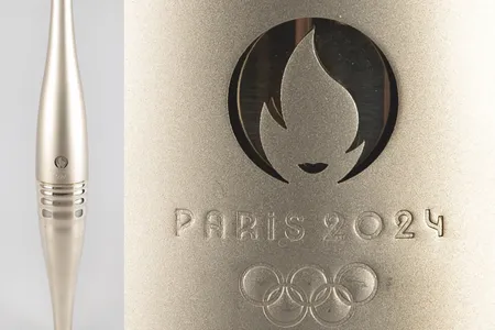 The torch from the 2024 Summer Games in Paris was sold along with a torchbearer's uniform.