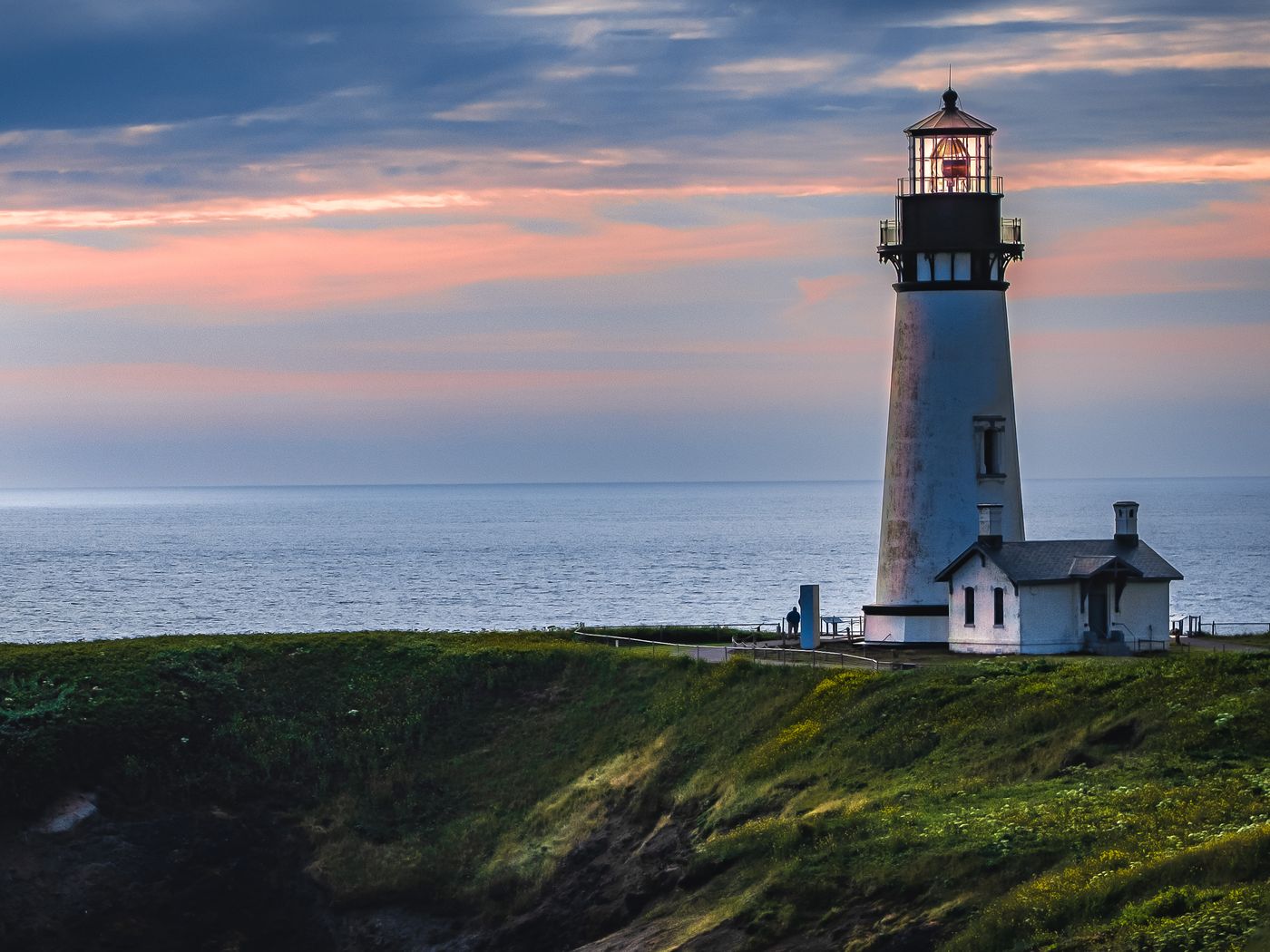 OPENER - Built in 1872, the Yaquina Head Lighthouse sits atop a narrow point of land that extends almost a mile into the Pacific Ocean.