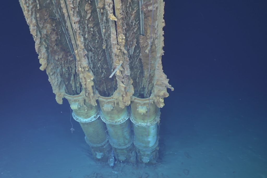 Torpedo tubes underwater
