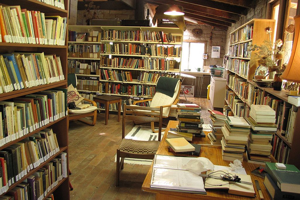 The library Hermitage of St. Bernardine, in Stroud, New South Wales.