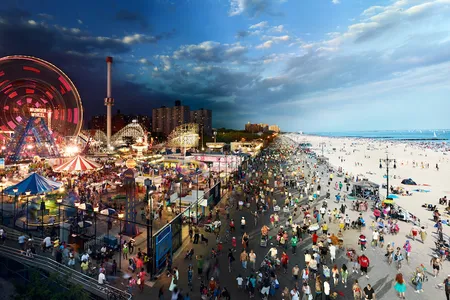 Coney Island Boardwalk, Day to Night, 2011