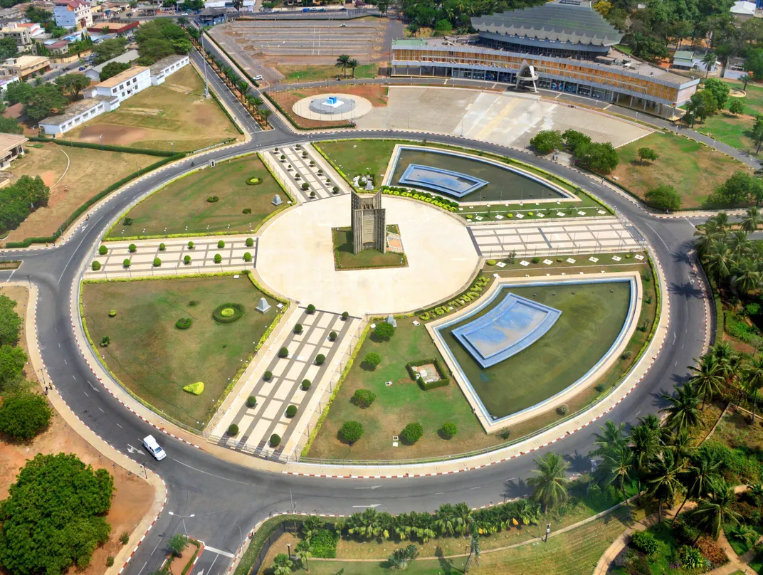 Independence Monument in the heart of Lomé, Togo