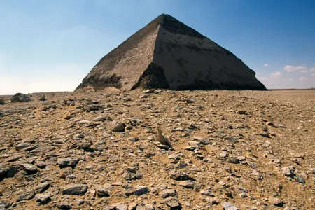 The Bent Pyramid of Snefru in the Dahshur Necropolis.