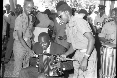 President Amin at Buvuma Island, October 1971