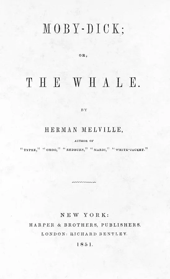 Moby-Dick Title Page