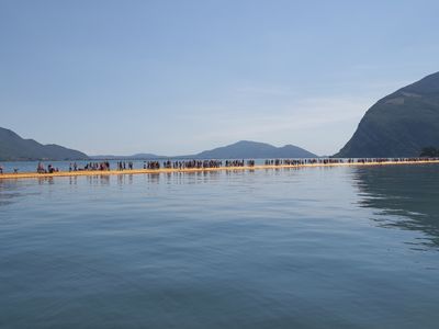Christo's "Floating Piers" racked up 1.2 million visitors in just over two weeks. 